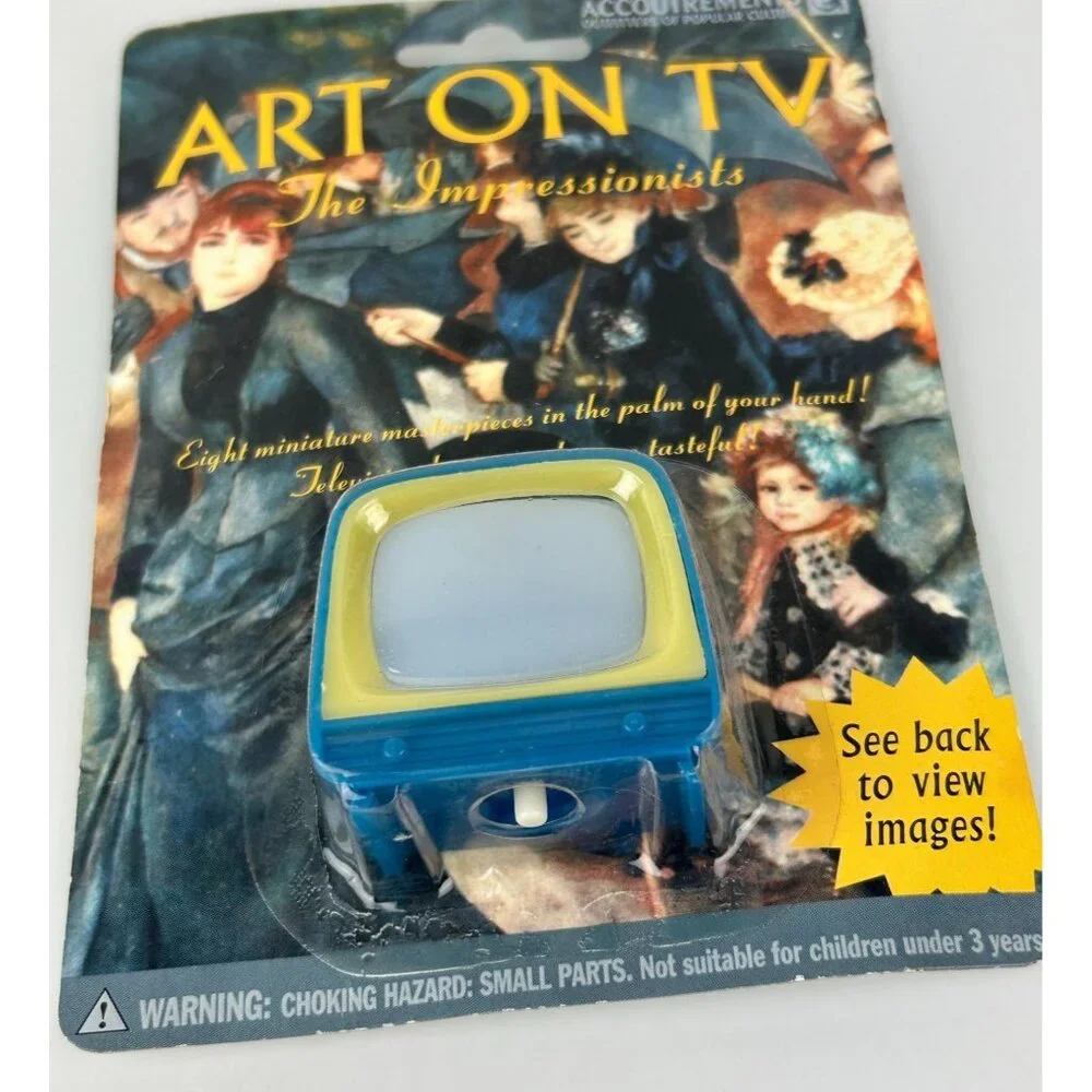 Impressionist Art on TV Viewer Toy Accoutrements Van Gogh Degas Monet 90s VTG